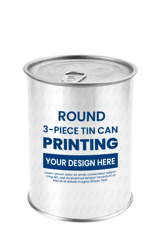 Printed Tin Box For Powdered Milk 400gr D401 (Φ99x126)